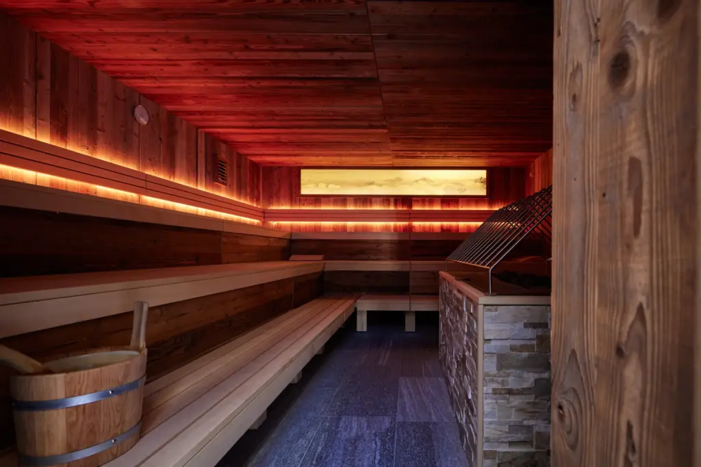 Indoor spa facilities at TOP Hotel Hochgurgl