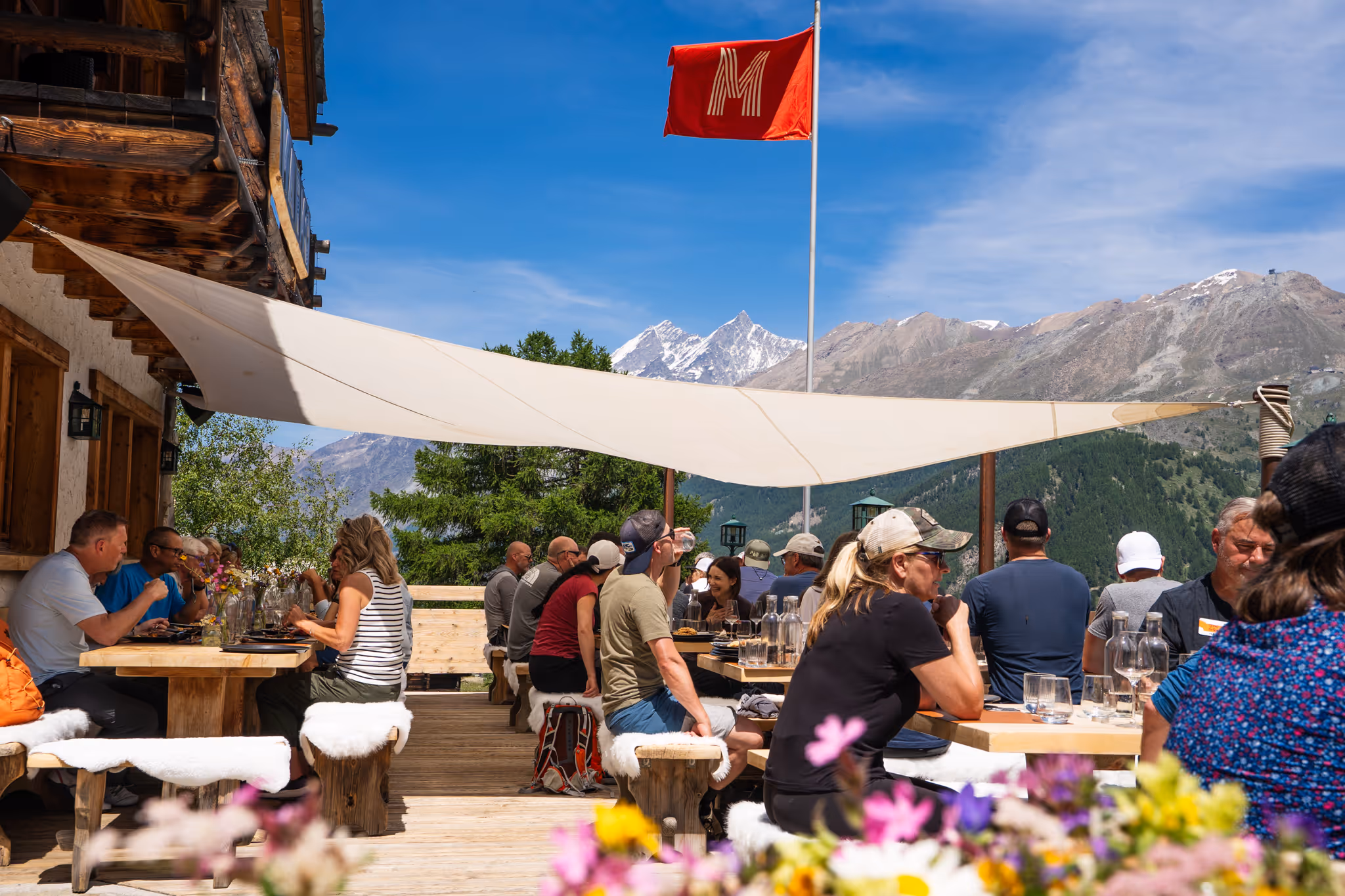 Marmo’s sunny terrace — official restaurant photo